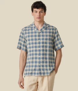 TRAIL – BLUE – Portuguese Flannel summer shirt